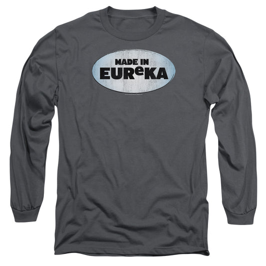 Eureka - Made In Eureka - Long Sleeve Adult 18/1 - Charcoal - Sm - Charcoal T-shirt
