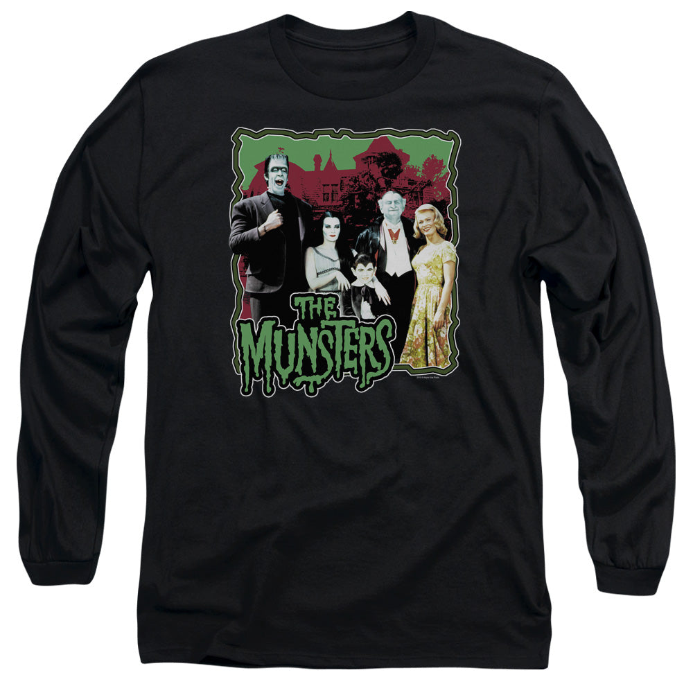 The Munsters - Normal Family - Long Sleeve Adult 18/1 - Black T-shirt