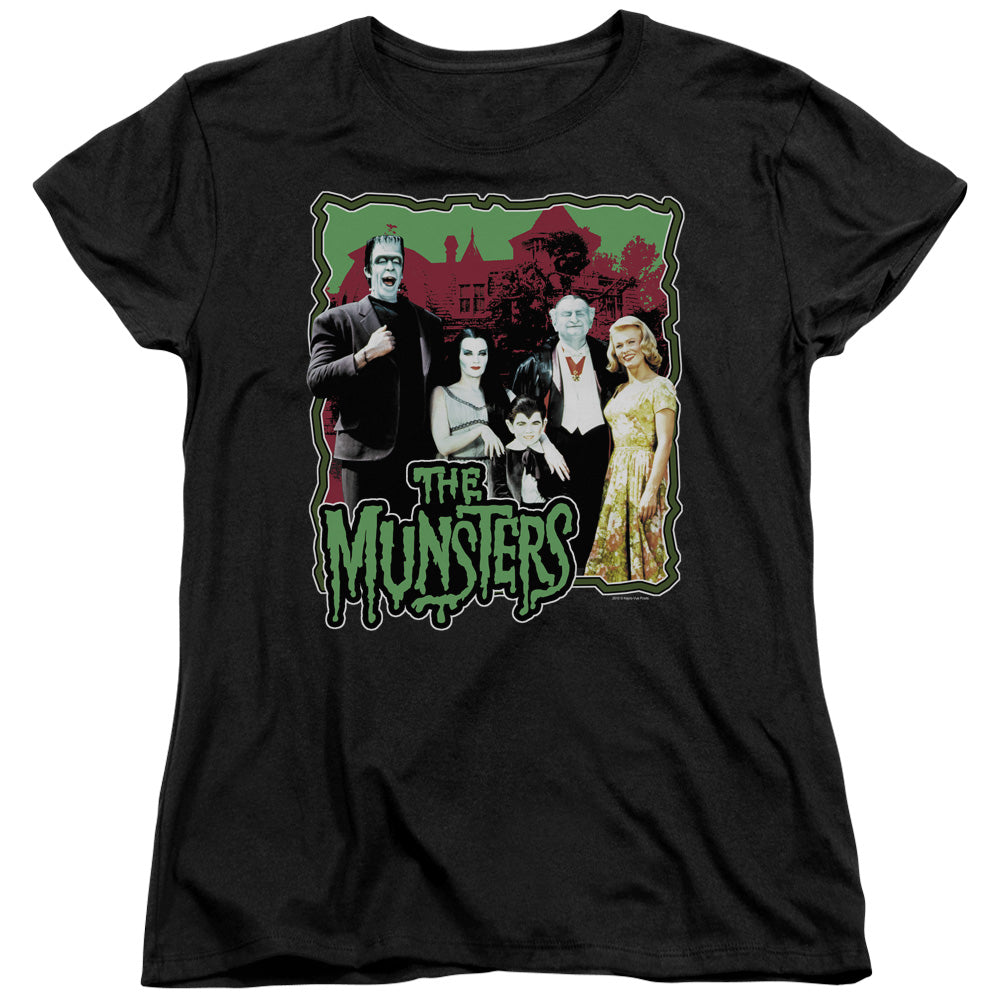 The Munsters - Normal Family - Short Sleeve Womens Tee - Black T-shirt