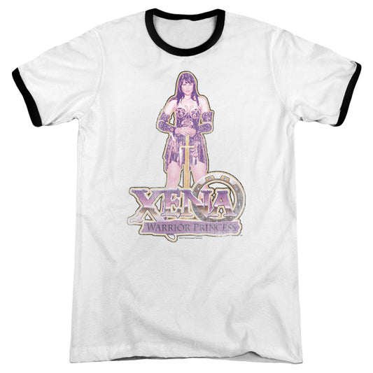 Xena - Stand - Adult Ringer - White/black