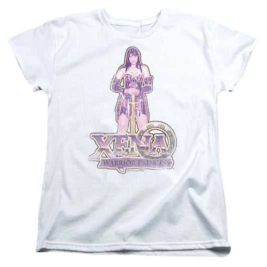 Xena - Stand - Short Sleeve Womens Tee - White T-shirt