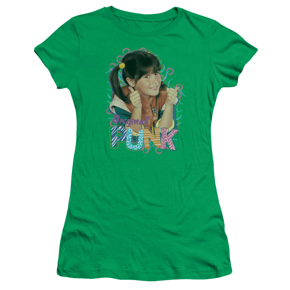 PUNKY BREWSTER ORIGINAL PUNK - S/S JUNIOR SHEER - KELLY GREEN T-Shirt