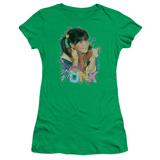 PUNKY BREWSTER ORIGINAL PUNK - S/S JUNIOR SHEER - KELLY GREEN T-Shirt