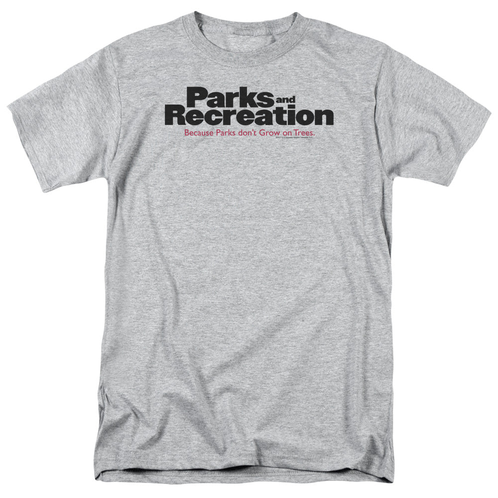 Parks And Rec - Logo - Short Sleeve Adult 18/1 - Athletic Heather T-shirt