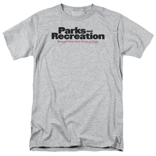 Parks And Rec - Logo - Short Sleeve Adult 18/1 - Athletic Heather T-shirt