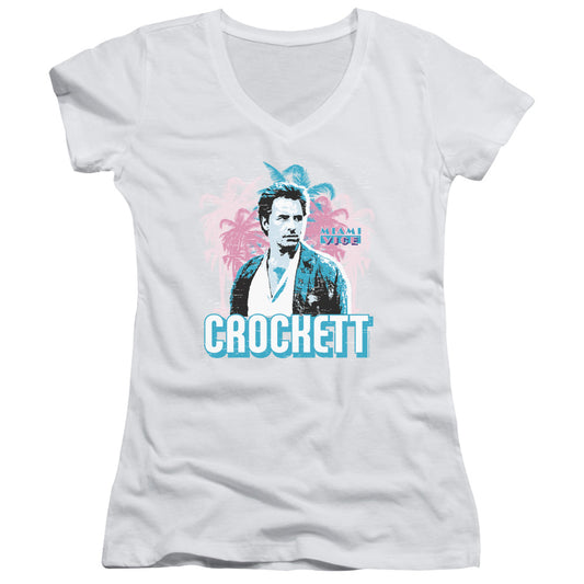 Miami Vice - Crockett - Junior V-neck - White