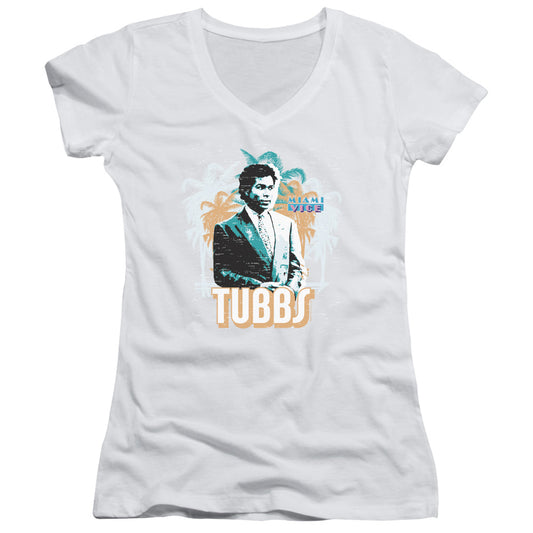 Miami Vice - Tubbs - Junior V-neck - White