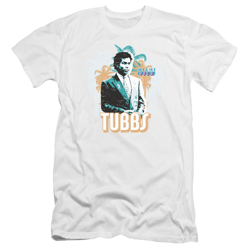 Miami Vice - Tubbs-premuim Canvas Adult Slim Fit 30/1 - White