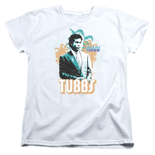 Miami Vice - Tubbs - Short Sleeve Womens Tee - White T-shirt