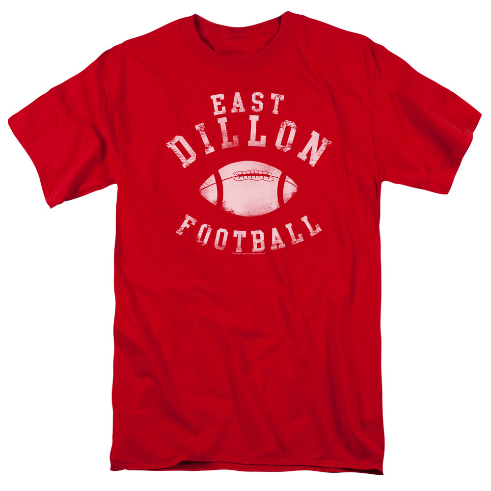 Friday Night Lights - East Dillon Football - Short Sleeve Adult 18/1 - Red T-shirt