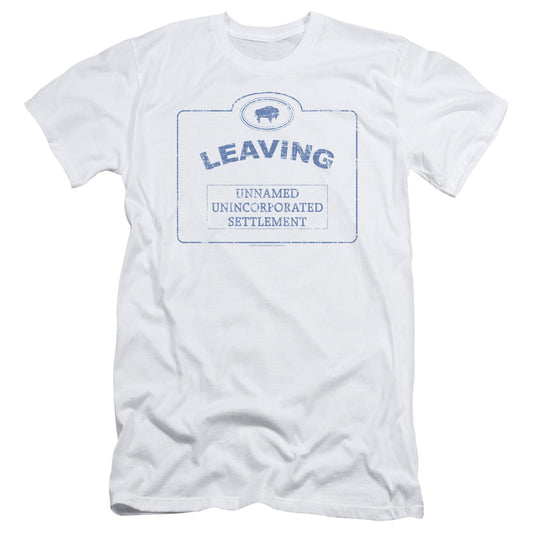 Warehouse 13 - Now Leaving Univille - Short Sleeve Adult 30/1 - White T-shirt