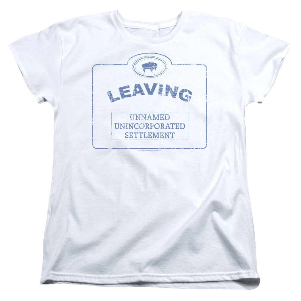 Warehouse 13 - Now Leaving Univille - Short Sleeve Womens Tee - White T-shirt