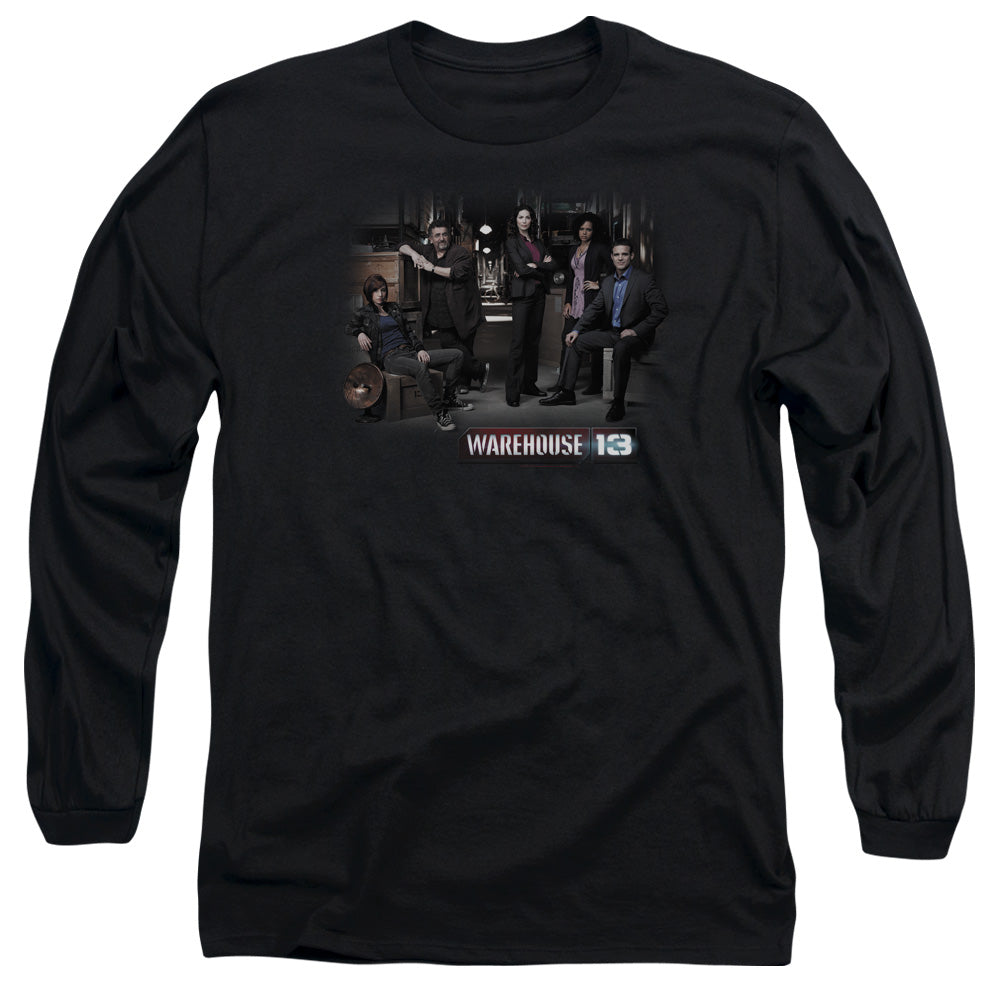 Warehouse 13 - Warehouse Cast - Long Sleeve Adult 18/1 - Black T-shirt