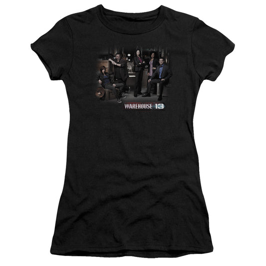 Warehouse 13 - Warehouse Cast - Short Sleeve Junior Sheer - Black T-shirt