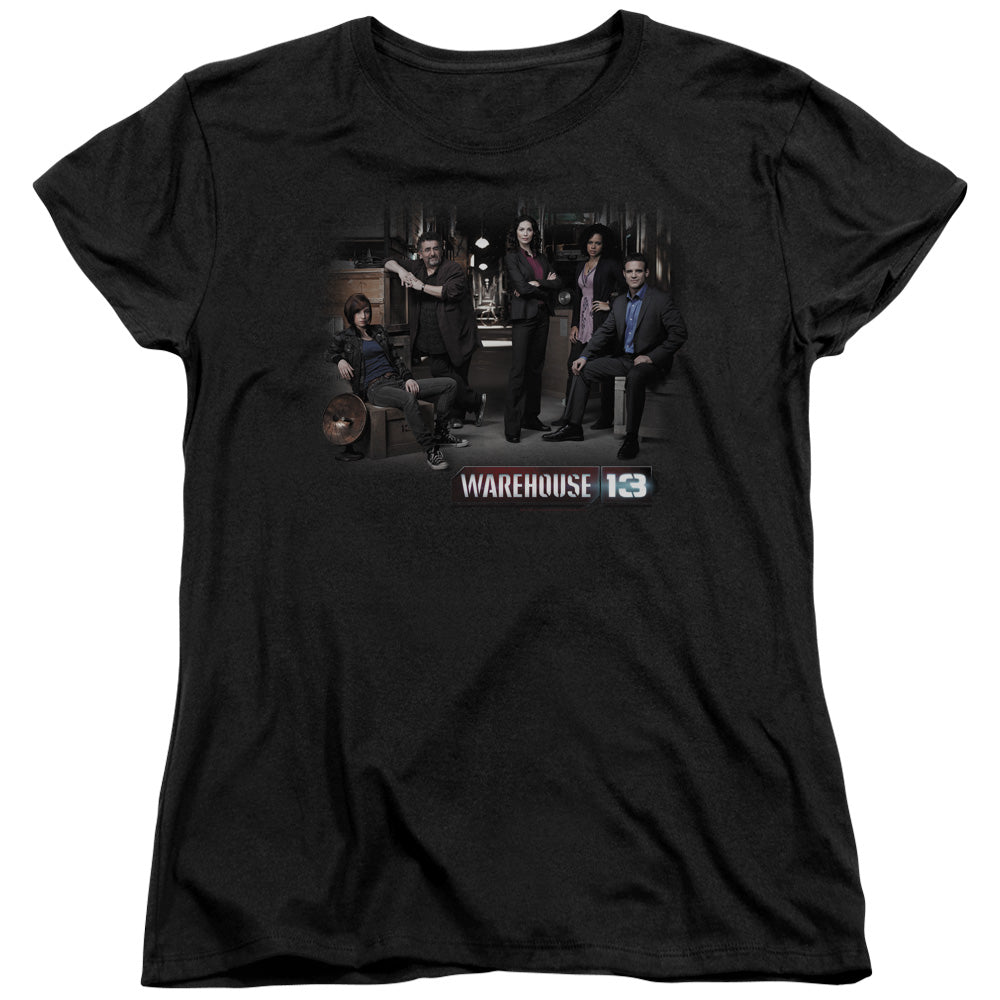 Warehouse 13 - Warehouse Cast - Short Sleeve Womens Tee - Black T-shirt