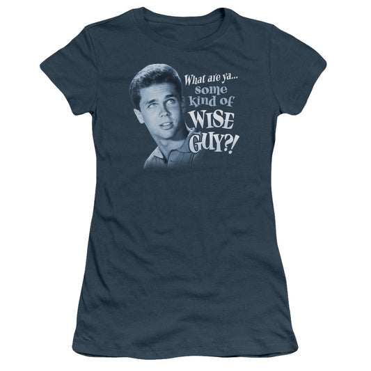 LEAVE IT TO BEAVER WISE GUY - S/S JUNIOR SHEER - INDIGO T-Shirt