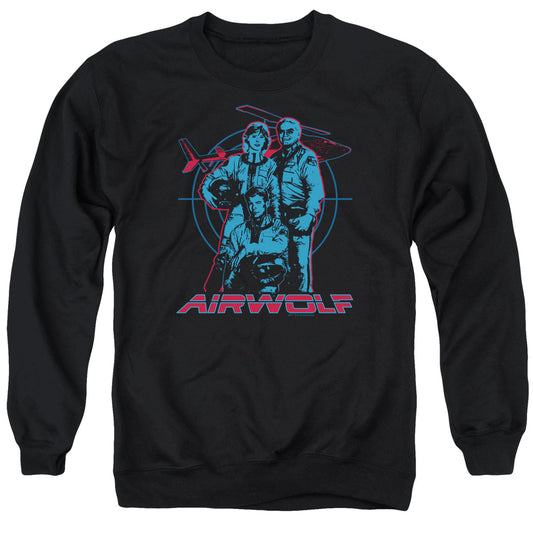 Airwolf - Graphic - Adult Crewneck Sweatshirt - Black