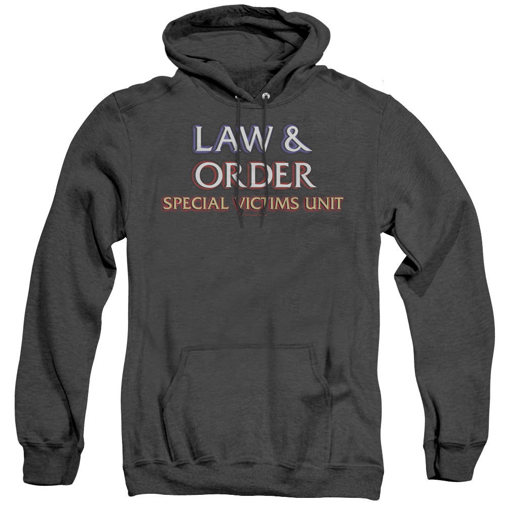 Law And Order Svu - Logo - Adult Heather Hoodie - Black