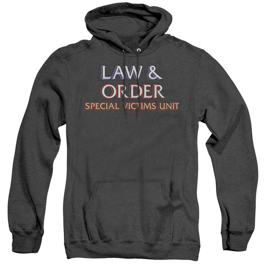 Law And Order Svu - Logo - Adult Heather Hoodie - Black