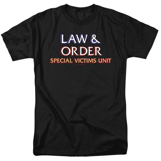 Law And Order Svu - Logo - Short Sleeve Adult 18/1 - Black T-shirt
