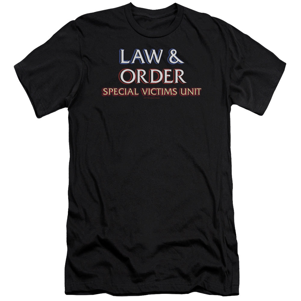 Law And Order Svu - Logo - Short Sleeve Adult 30/1 - Black T-shirt