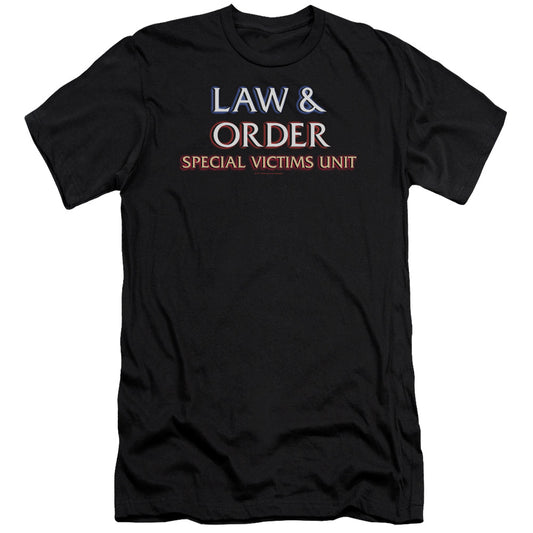 Law And Order Svu - Logo - Short Sleeve Adult 30/1 - Black T-shirt