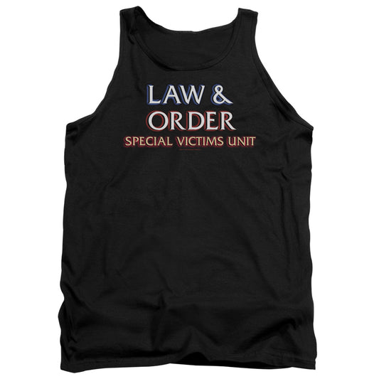Law And Order Svu Logo - Adult Tank - Black