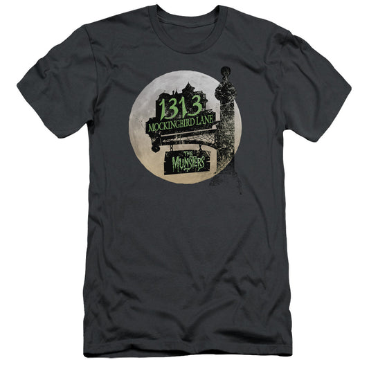 The Munsters - Moonlit Address - Short Sleeve Adult 30/1 - Charcoal T-shirt