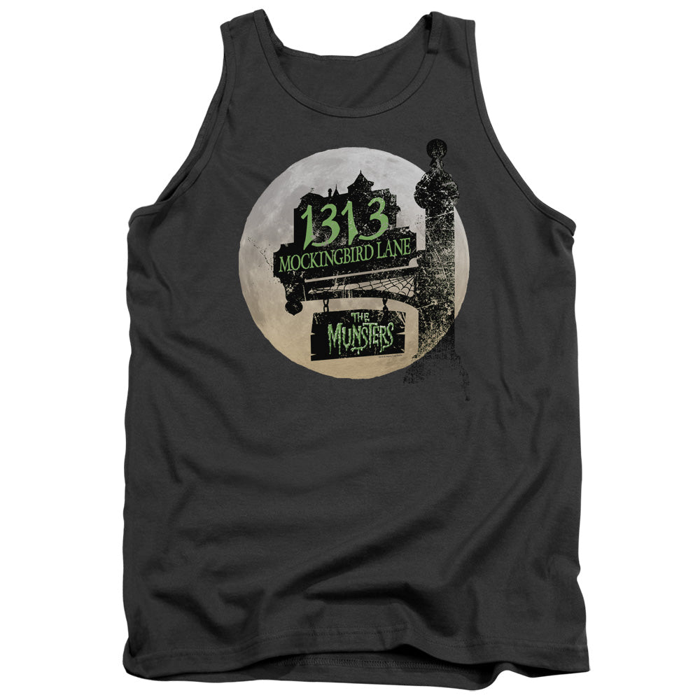The Munsters - Moonlit Address - Adult Tank - Charcoal