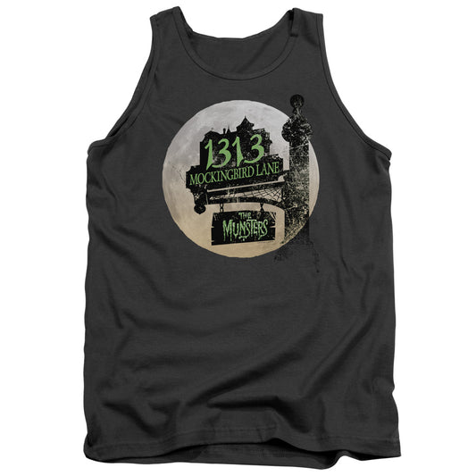 The Munsters - Moonlit Address - Adult Tank - Charcoal
