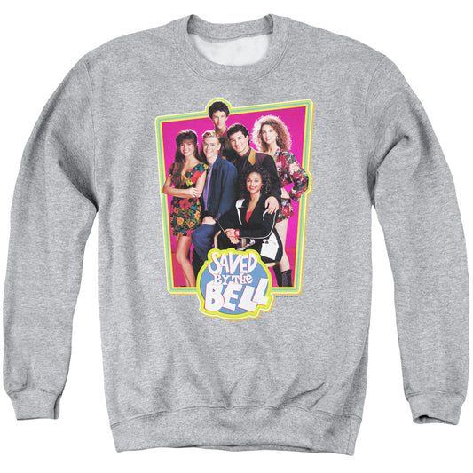 Saved By The Bellong Sleeveaved Cast - Adult Crewneck Sweatshirt - Athletic Heather T-shirt