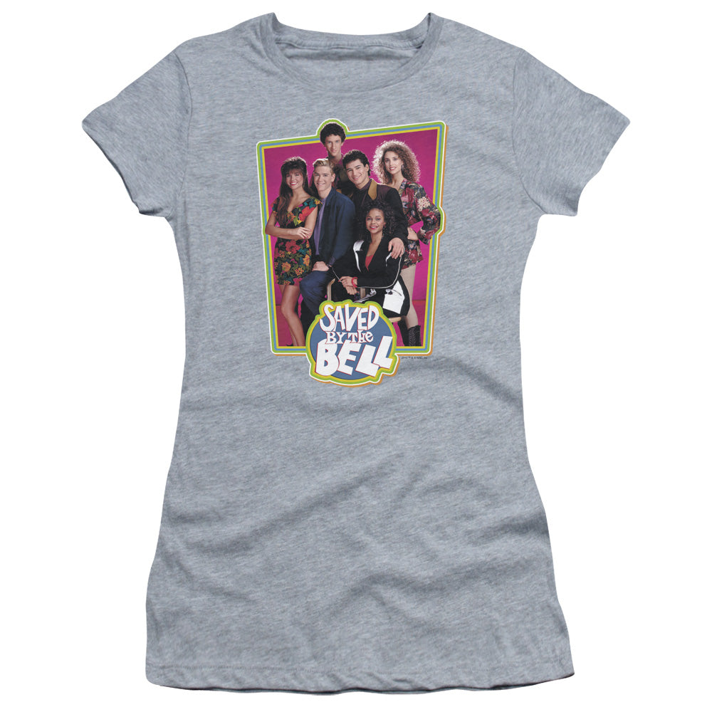 SAVED BY THE BEL AVED CAST - S/S JUNIOR SHEER - ATHLETIC HEATHER T-Shirt