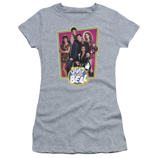 SAVED BY THE BEL AVED CAST - S/S JUNIOR SHEER - ATHLETIC HEATHER T-Shirt