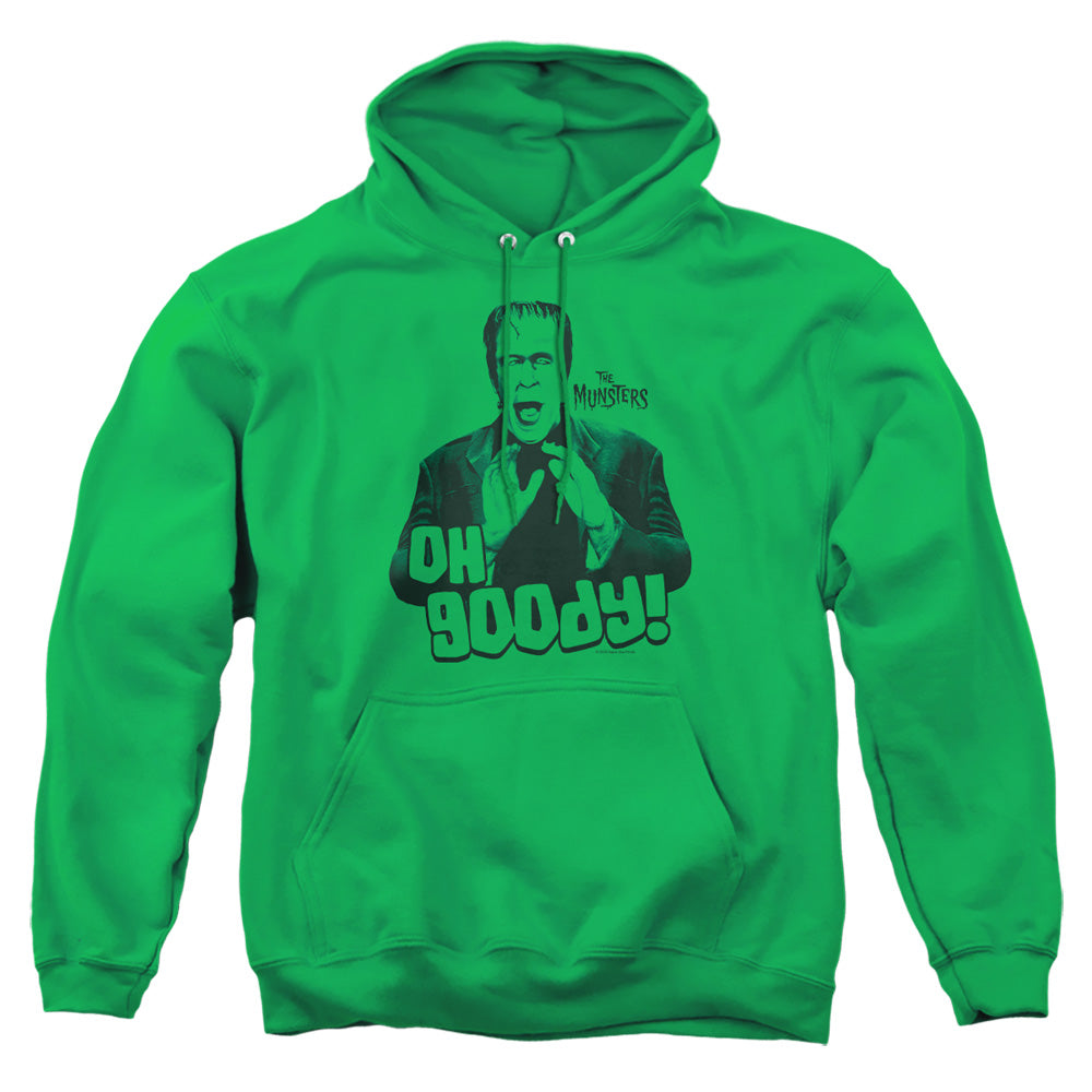 The Munsters - Oh Goody - Adult Pull-over Hoodie - Kelly Green