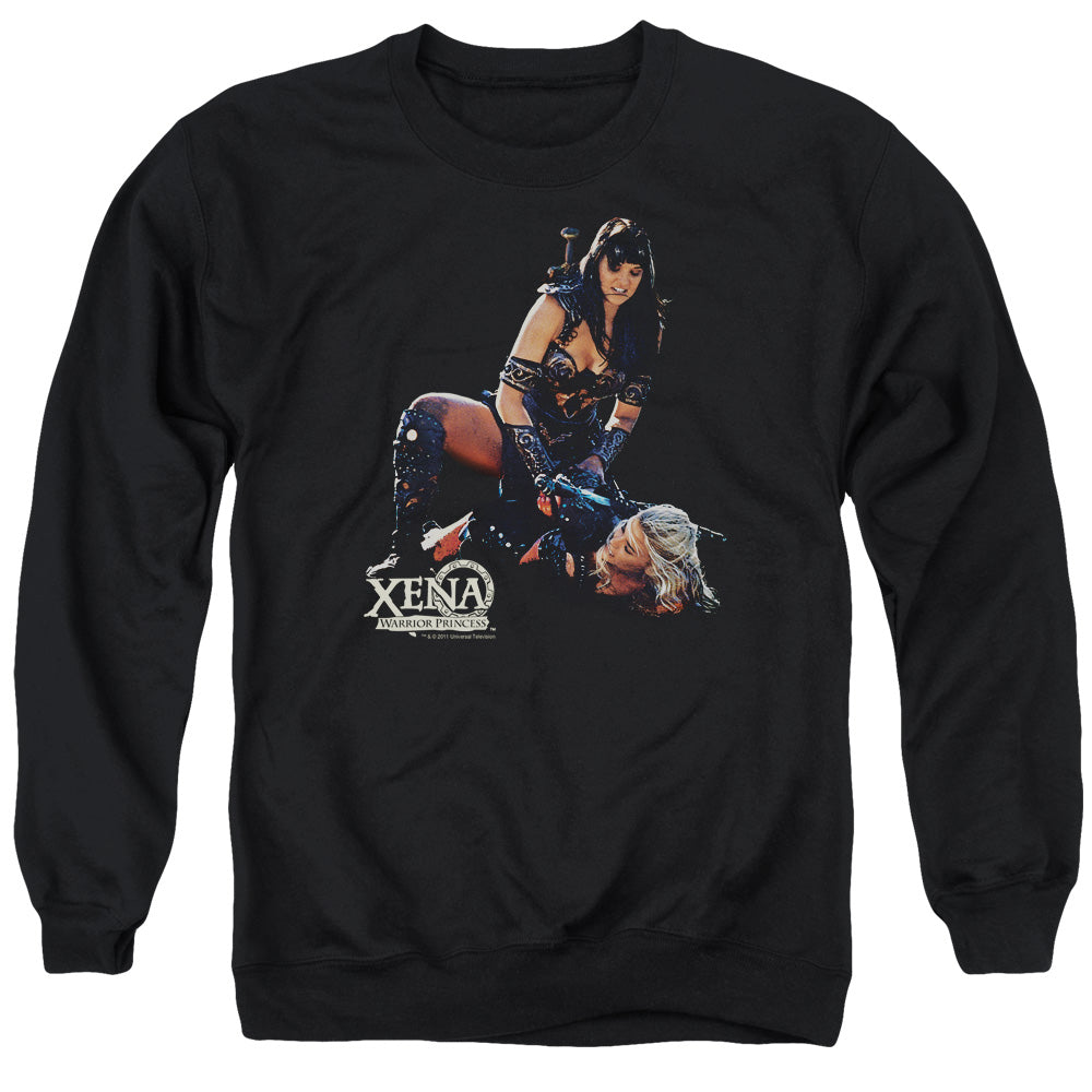Xena - In Control - Adult Crewneck Sweatshirt - Black
