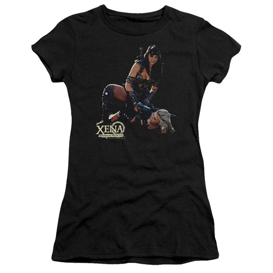 Xena - In Control - Short Sleeve Junior Sheer - Black T-shirt