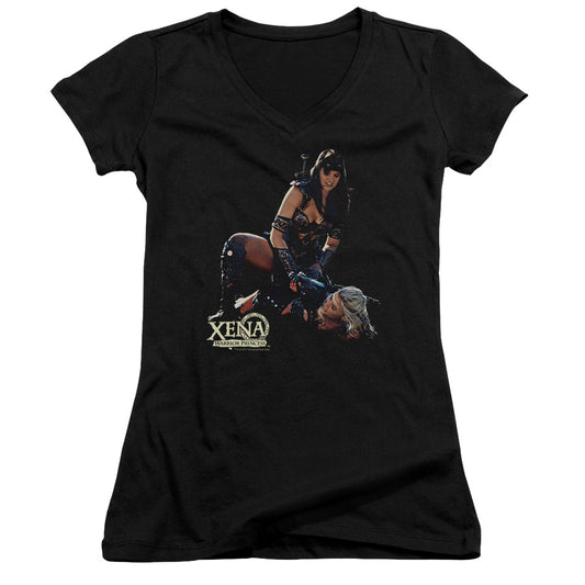 Xena - In Control - Junior V-neck - Black