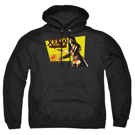 Xena - Cut Up - Adult Pull-over Hoodie - Black