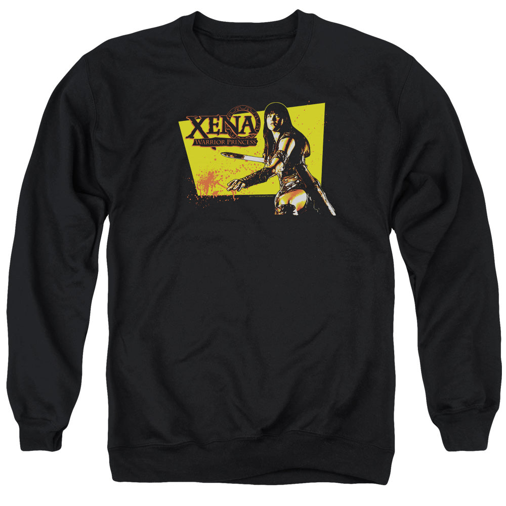 Xena - Cut Up - Adult Crewneck Sweatshirt - Black