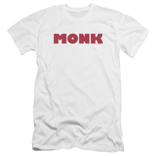 Monk - Logo-premuim Canvas Adult Slim Fit 30/1 - White