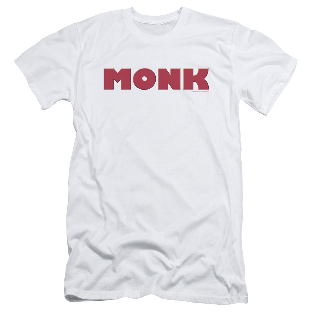 Monk - Logo - Short Sleeve Adult 30/1 - White T-shirt