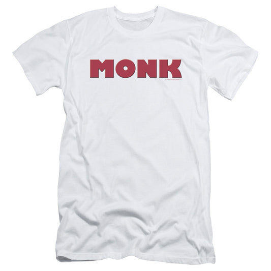 Monk - Logo - Short Sleeve Adult 30/1 - White T-shirt