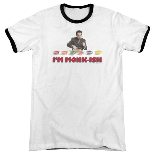 Monk - Im Monk Ish - Adult Ringer - White/black