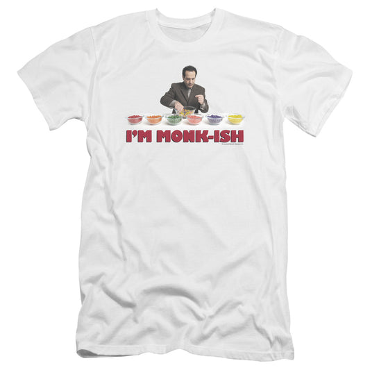 Monk - Im Monk Ish-premuim Canvas Adult Slim Fit 30/1 - White