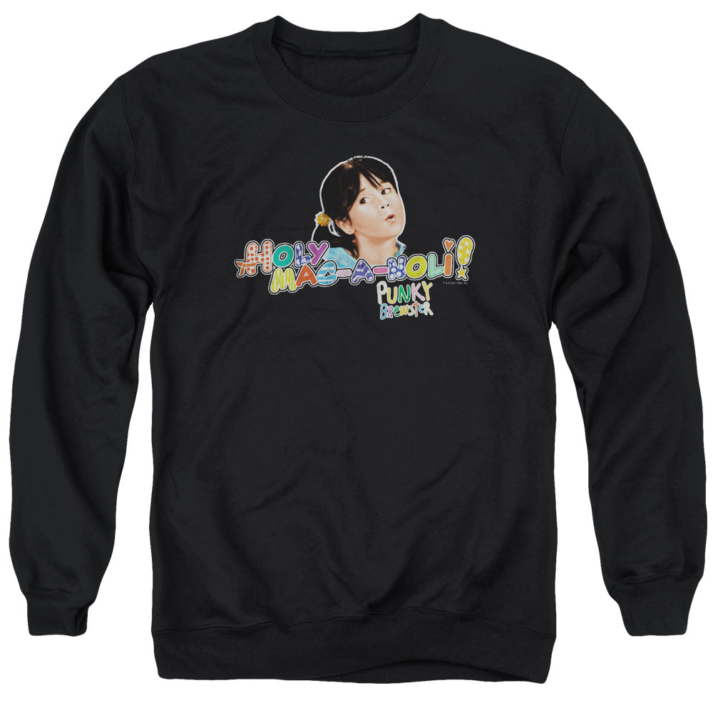 Punky Brewster - Holy Mac A Noli - Adult Crewneck Sweatshirt - Black