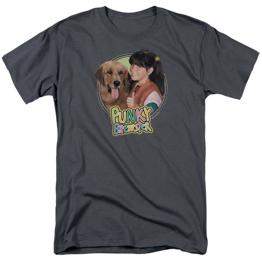 Punky Brewster - Punky & Brandon - Short Sleeve Adult 18/1 - Charcoal T-shirt
