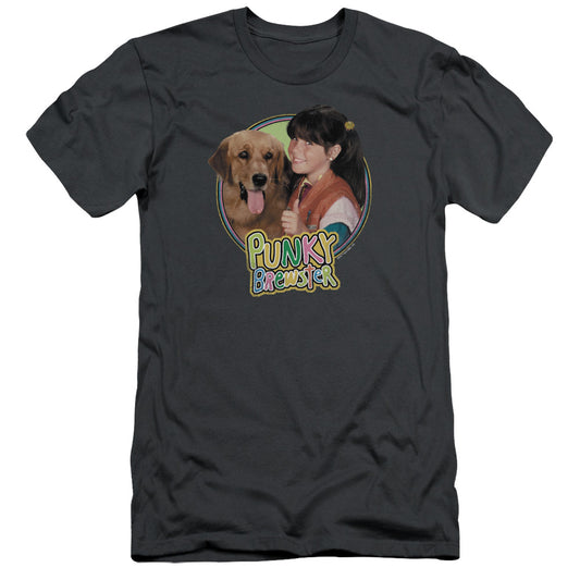 PUNKY BREWSTER PUNKY & BRANDON - S/S ADULT 30/1 - CHARCOAL T-Shirt