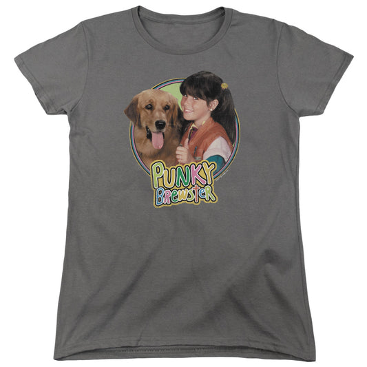 Punky Brewster - Punky & Brandon - Short Sleeve Womens Tee - Charcoal T-shirt