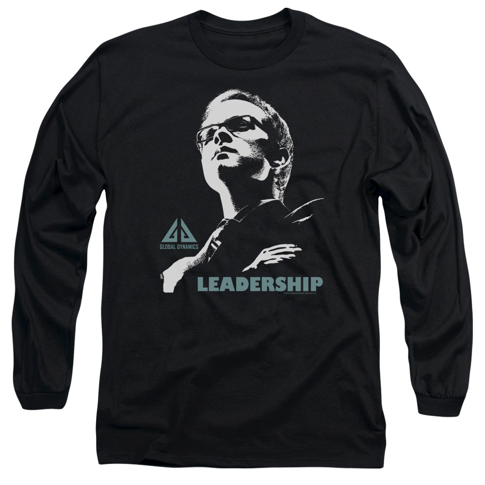 Eureka - Leadership Poster - Long Sleeve Adult 18/1 - Black - Sm - Black T-shirt
