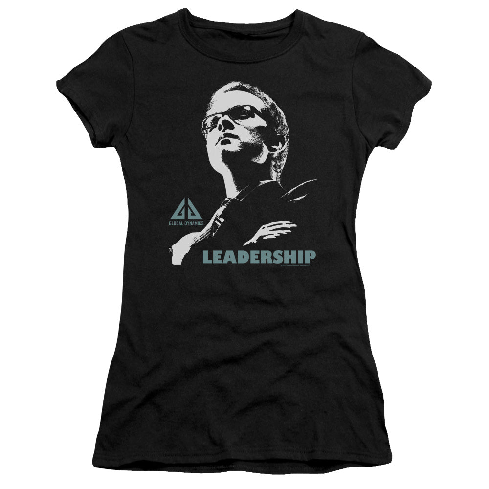 Eureka - Leadership Poster - Short Sleeve Junior Sheer - Black T-shirt